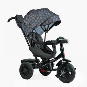 Велосипед 3-х колісний "BestTrike Perfetto" (поворотне сидіння, колеса гумові надувні, кошик, фара музична, USB, Bluetooth)