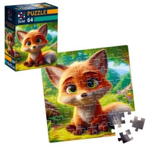 Пазли "De.tail. Допитливе лисеня" 64 деталі