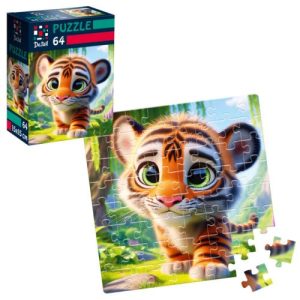 Пазли "De.tail. Миле тигреня" 64 деталі