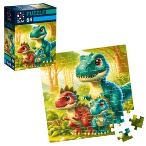 Пазли "De.tail. Веселі динозаврики" 64 деталі