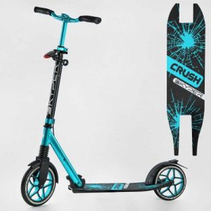 Самокат алюмінієвий "Skyper Crush" (колеса PU, ФАРА, затискач керма, d передніх коліс - 230 мм, задніх коліс 200 мм, 1 амортизатор передній)