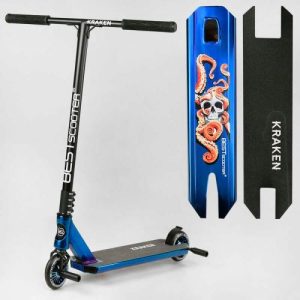 Самокат трюковий "Best Scooter. Kraken" (HIC-система, ПЕГИ, алюмінієвий диск та дека, АНОДОВАНИЙ, колеса PU 110мм, ширина керма 58 см)