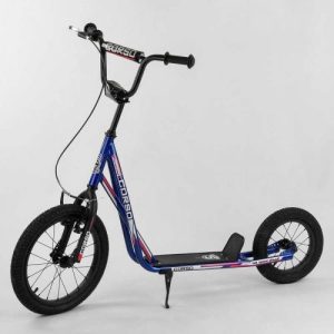 Самокат "Corso" колеса надувні, переднє 16`` / заднє 12``, ручне переднє гальмо