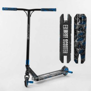 Самокат трюковий "Best Scooter" (HIC-система, ПЕГИ, алюмінієвий диск та дека з ПРИНТОМ, колеса PU, d = 110мм, ширина керма - 60 см)