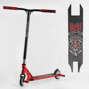 Самокат трюковий "Best Scooter" (HIC-система, ПЕГИ, алюмінієвий диск та дека, АНОДОВАНЕ ФАРБУВАННЯ, колеса PU, d = 110мм, ширина керма - 60 см)
