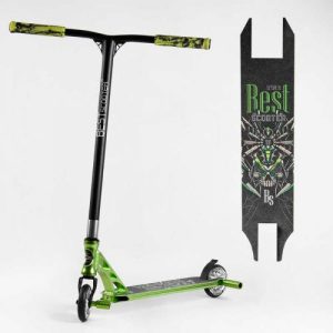 Самокат трюковий "Best Scooter" (HIC-система, ПЕГИ, алюмінієвий диск та дека, АНОДОВАНЕ ФАРБУВАННЯ, колеса PU, d = 110мм, ширина керма - 60 см)