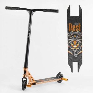 Самокат трюковий "Best Scooter" (HIC-система, ПЕГИ, алюмінієвий диск та дека, АНОДОВАНЕ ФАРБУВАННЯ, колеса PU, d = 110мм, ширина керма - 60 см)