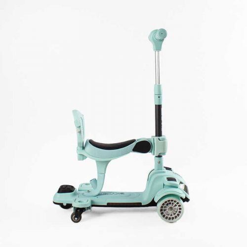 Самокат 5в1 "Skyper" (колеса PU125х40мм зі світлом, укр озвучування та підсвічування платформи, з ДОП. КОЛЕСАМИ, захисний бампер)