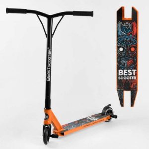 Самокат трюковий "Best Scooter" (HIC-система, Пегі, алюмінієвий диск і дека, колеса PU d-110мм, ширина керма - 52 см, висота - 83 см)