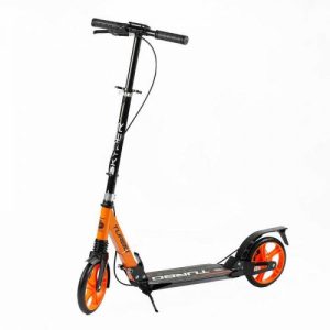 Самокат "Skyper Turbo" (сталева рама, ручне дискове гальмо, діаметр PU коліс - 200мм, 2 амортизатори)