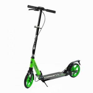 Самокат "Skyper Turbo" (сталева рама, ручне дискове гальмо, діаметр PU коліс - 200мм, 2 амортизатори)