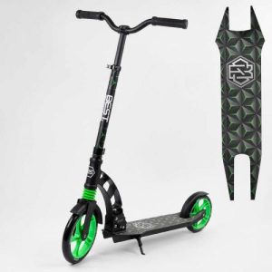 Самокат двоколісний "Best Scoote" (колеса PU, d переднього колеса - 23 см, d заднього колеса - 18 см, 1 амортизатор передній)