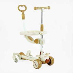 Самокат 5в1 "Skyper" (колеса PU 125х40 мм зі світлом, музика та підсвічування платформи, з ДОП. КОЛЕСАМИ, захисний бампер, в коробці)