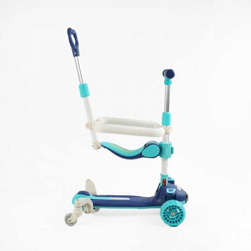 Самокат 5в1 "Skyper" (колеса PU 125х40 мм зі світлом, музика та підсвічування платформи, з ДОП. КОЛЕСАМИ, захисний бампер, в коробці)