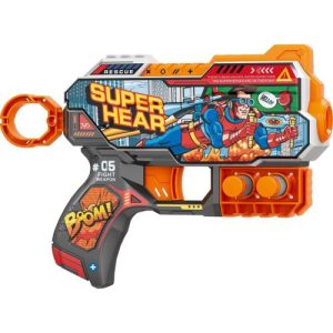 Пістолет іграшковий "Super Hear", механічний, з мʼякими набоями, 20 см