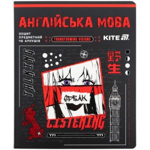 Зошит предметн. 48 арк., лн., софт тач+УФ, Cyber, англ. мова