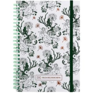 Блокнот на спіралі карт. обк., А5,80 арк,кл.,OS,Green birds