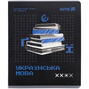 Зошит предметн. 24 арк., лн., гібр лак+УФ, Techno, укр. мова