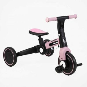 Велосипед 3-х колісний BS-11402 Best Trike колеса EVA переднє 8’’, заднє 6’’, нейлонова рама, трансформується у велобіг,підсвічування, в коробці