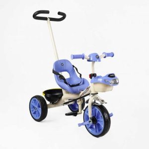 Велосипед 3-х колісний BS-70362 Best Trike колеса EVA переднє 10’’, заднє 8’’, сталева рама, УКР. ОЗВУЧУВАННЯ, батьківська ручка, в коробці