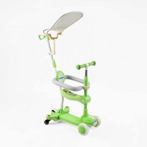 Самокат 5в1 "Skyper" колеса PU 125х40мм зі світлом, укр озвучування та підсвічування платформи,с ДОП. КОЛЕСАМИ, захисний бампер, в коробці