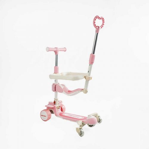 Самокат 5в1 "Skyper" колеса PU 125х40 мм зі світлом, укр озвучування та підсвічування платформи, з ДОП. КОЛЕСАМИ, захисний бампер, в коробці