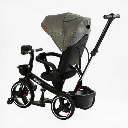Велосипед 9155 / 318-82 BestTrike Marco (1) поворотне сидіння, складне кермо, колеса з прогумованим PU, кошик, телескопічна ручка, фара музична
