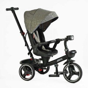 Велосипед 9155 / 318-82 BestTrike Marco (1) поворотне сидіння, складне кермо, колеса з прогумованим PU, кошик, телескопічна ручка, фара музична