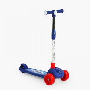 Самокат триколісний "Skyper" (колеса PU 125х40 мм зі світлом, українське озвучування та підсвічування платформи, кермо складне)