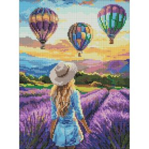 Алмазна мозаїка "Лавандові пригоди", 30х40 см.
