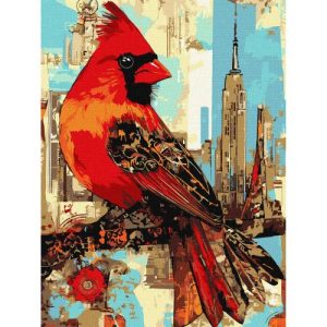 Картина за номерами "Міська пташка", 30х40 см