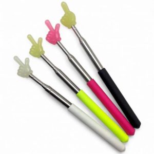 Пікмі паличка з фосфорною фігуркою "Палець", телескопічна: від 20 см до 65 см