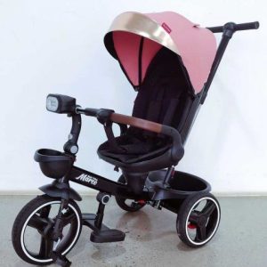 Велосипед 9155 / 388-69 BestTrike Marco (1) поворотне сидіння, складне кермо, колеса з прогумованим PU, кошик, телескопічна ручка, фара музична