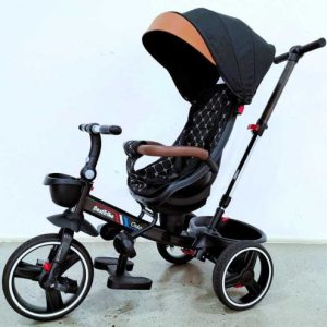 Велосипед 6390 BestTrike Oscar (1) ПОВОРОТНЕ СИДІННЯ, КЕРМО СКЛАДАЄТЬСЯ, КОЛЕСА З ПРОГУМОВАНИМ PU, КОШИК, ТЕЛЕСКОПІЧНА РУЧКА