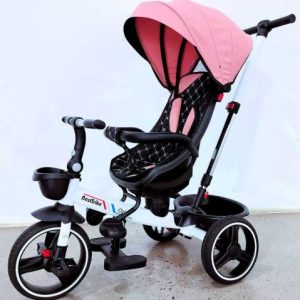 Велосипед 6390 BestTrike Oscar (1) ПОВОРОТНЕ СИДІННЯ, КЕРМО СКЛАДАЄТЬСЯ, КОЛЕСА З ПРОГУМОВАНИМ PU, КОШИК, ТЕЛЕСКОПІЧНА РУЧКА