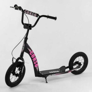 Самокат CR-T 9490 (1) Corso колеса надувні 12``, ручне переднє гальмо