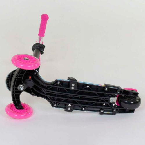 Самокат 5в1 26901 (1) Best Scooter, АБСТРАКЦІЯ, PU колеса, ПІДСВІЧУВАННЯ КОЛІС, в коробці