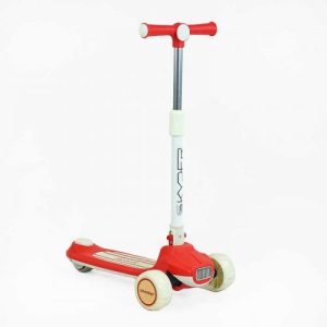 Самокат триколісний "Skyper" (колеса PU 125х40мм зі світлом, музика та підсвічування платформи, кермо складне, в коробці)