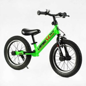 Велобіг CORSO LAMBO LB-14700 (1) сталева рама, ручне гальмо, колеса надувні резинові 14’’, алюмінієві обода, підставка для ніг, підніжка, дзвоник