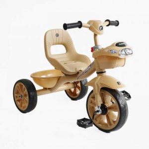 Велосипед 3-х колісний BS-60530 Best Trike (1) колеса EVA переднє 10’’, заднє 8’’, сталева рама, УКР. ОЗВУЧУВАННЯ, кошик, в коробці