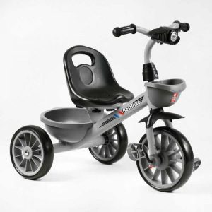 Велосипед 3-х колісний BS-18125 Best Trike (1) колеса EVA переднє 12’’, заднє 10’’, сталева рама, фара з музикою та світлом, 1 пісня українською та 2 англійською, 2 кошики, в коробці