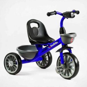 Велосипед 3-х колісний BS-12530 Best Trike (1) колеса EVA переднє 12’’, заднє 10’’, сталева рама, фара з музикою та світлом, 1 пісня українською та 2 англійською, 2 кошики, в коробці