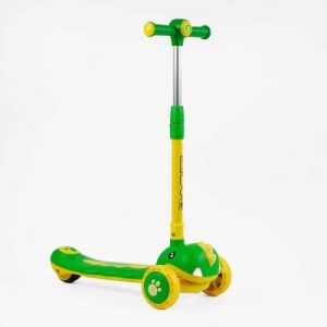 Самокат триколісний "Skyper" (колеса PU 125х40мм зі світлом, УКР. МУЗИКА та підсвічування платформи, кермо складне, в коробці)