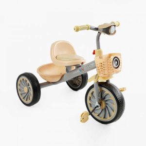 Велосипед 3-х колісний BS-35761 Best Trike (1) колеса EVA переднє 12’’, заднє 10’’, сталева рама, УКР. ОЗВУЧУВАННЯ, світло, 2 кошики, в коробці