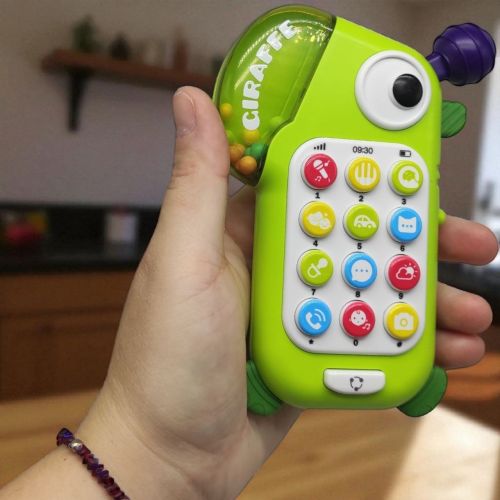 Телефон інтерактивний "Жирафчик" укр (Зелений)