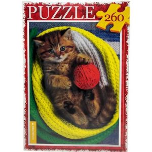 ПАЗЛИ 260 ЕЛЕМЕНТІВ "КОШЕНЯ З КЛУБОЧКОМ"