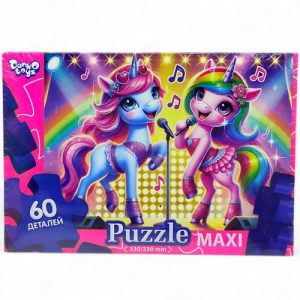 MAXI PUZZLE 60 "ЄДИНОРОГИ НА СЦЕНІ"