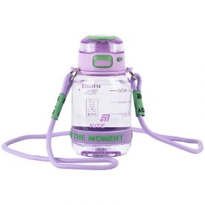 Пляшечка для води, 700 мл, лілово-зелена