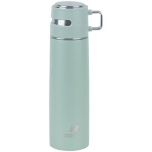 Термос 500 мл, зелений з ручкою