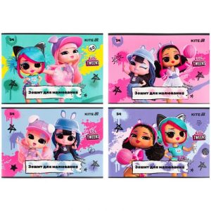 Зошит для малювання, 24 арк., скоба, УФ лак + глітер, LO